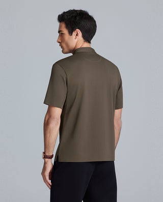 Aimer Business Camp Collar Short-Sleeve Shirt