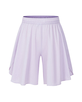 AIMER KIDS Girl Breathable Cool-FeeLing Five-Inch Skirt Pants