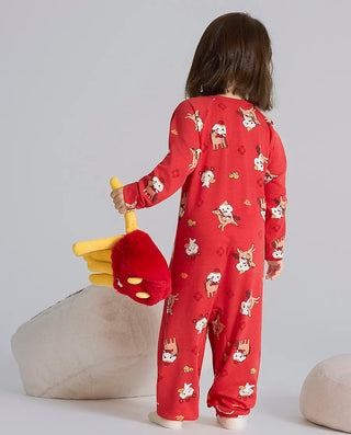 Aimer Baby New Year Red Romper AB345J191