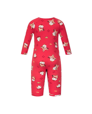 Aimer Baby New Year Red Romper AB345J191