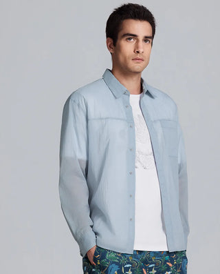 AIMER MEN  Outdoor Lightweight Cardigan  Long Sleeve Top