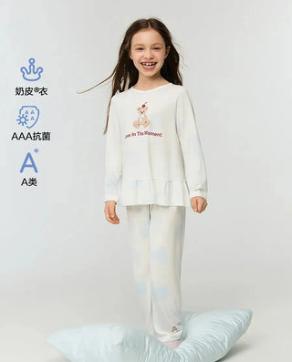 Aimer Kids Milk Fiber Sweetheart Bear Pajama Pants For Girls AK142J461
