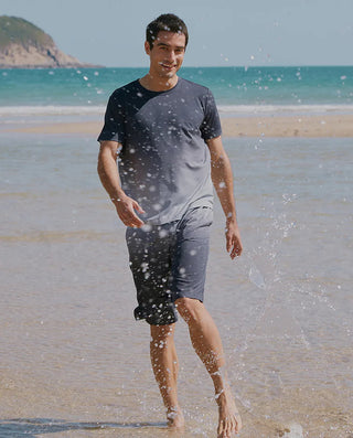 Aimer Men Silky Crew Neck Short Sleeve NS41L281