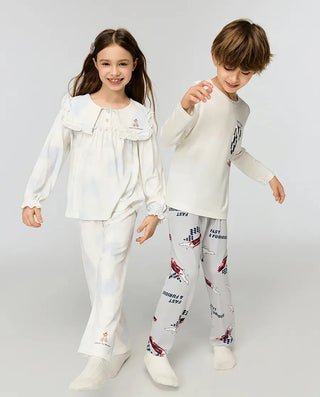 Aimer Kids Milk Fiber Sweetheart Bear Pajama Pants For Girls AK142J461