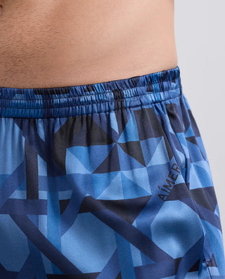 Aimer Men Silk Print Pajama Set NS43M921