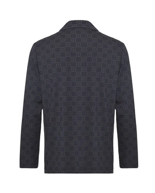 AIMER MEN Collared Cardigan Long Sleeve Lounge Top
