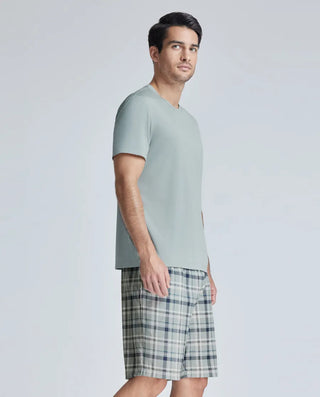 Aimer Men Silky  Crew Neck Short Sleeve NS41K871