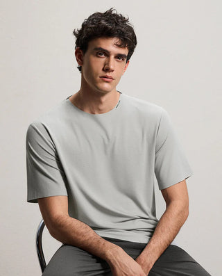 Aimer Men Algae Sleepwear Short Sleeve Top NS41N371