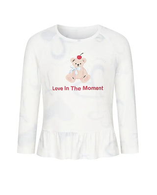 Aimer Kids Milk Fiber Collection Long-sleeve Pajama Top For Girls AK141J461