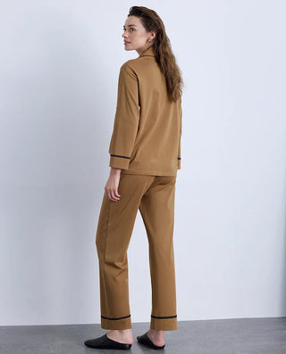 Aimer Lapel Long Sleeve Lounge Set AM46B581
