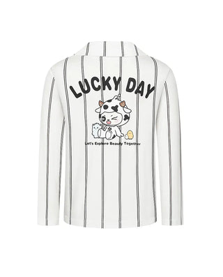 Aimer Kids Milk Protein Cardigan Long Sleeve Top AK341J521