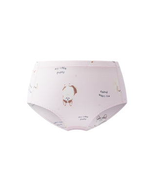Aimer Kids TrueMilk Fiber Lucky Dog Print Mid Rise Boyshorts AK122K348