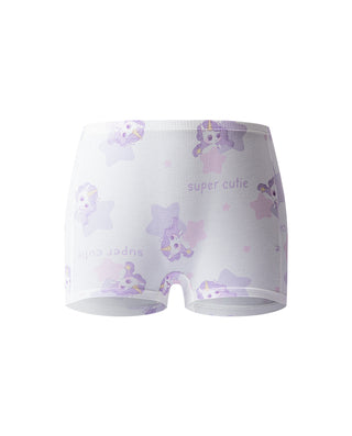Aimer Kids  TrueMilk Fiber Star Pegasus Print Mid Rise Boyshorts AK123L904